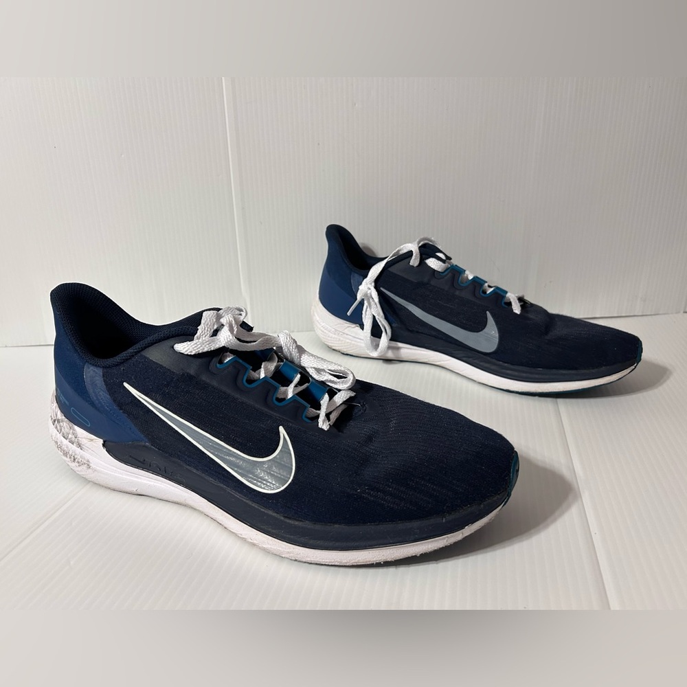 Nike #DD6203-401 Nike Zoom Winflo 9 ‘Obsidian Valeria blue men size 14